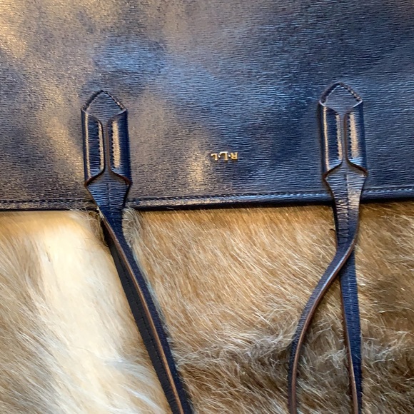 RLL Ralph Lauren navy purse tote - Picture 8 of 14